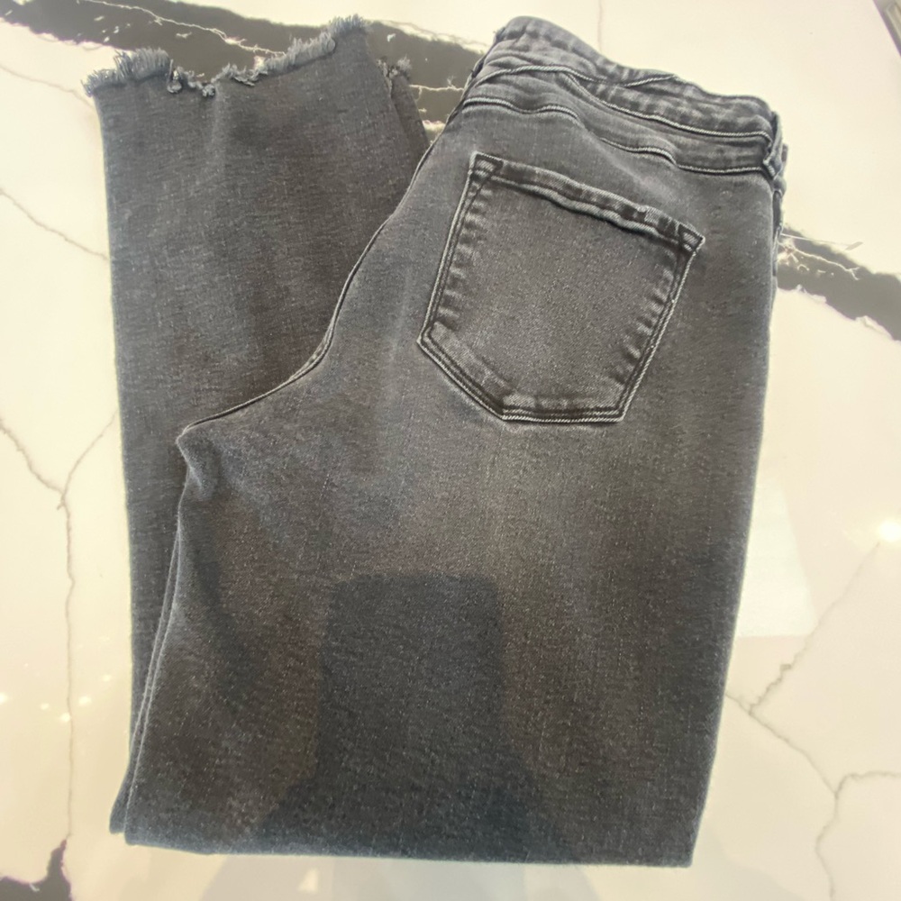 KanCan Women's High Rise Gray Jeans